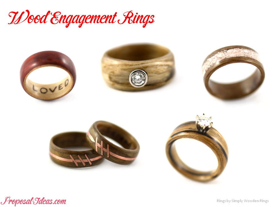 ... diamond ring check out these pretty ones from simply wooden rings