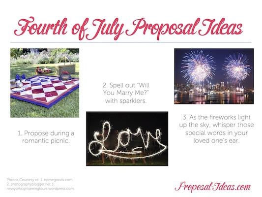 Fourth of July Marriage Proposal Ideas
