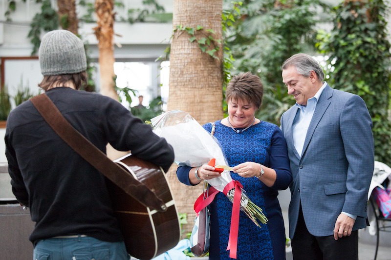 Chicago musical surprise proposal idea